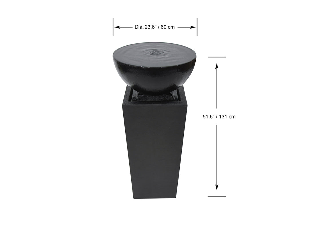 Zen Fountain, Colour: Black,