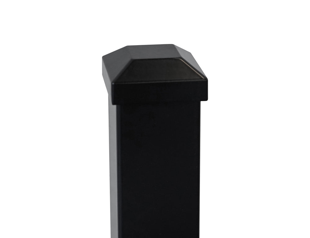 Aluminium Blade Fence Post, Size: 1.9m, Colour: Black