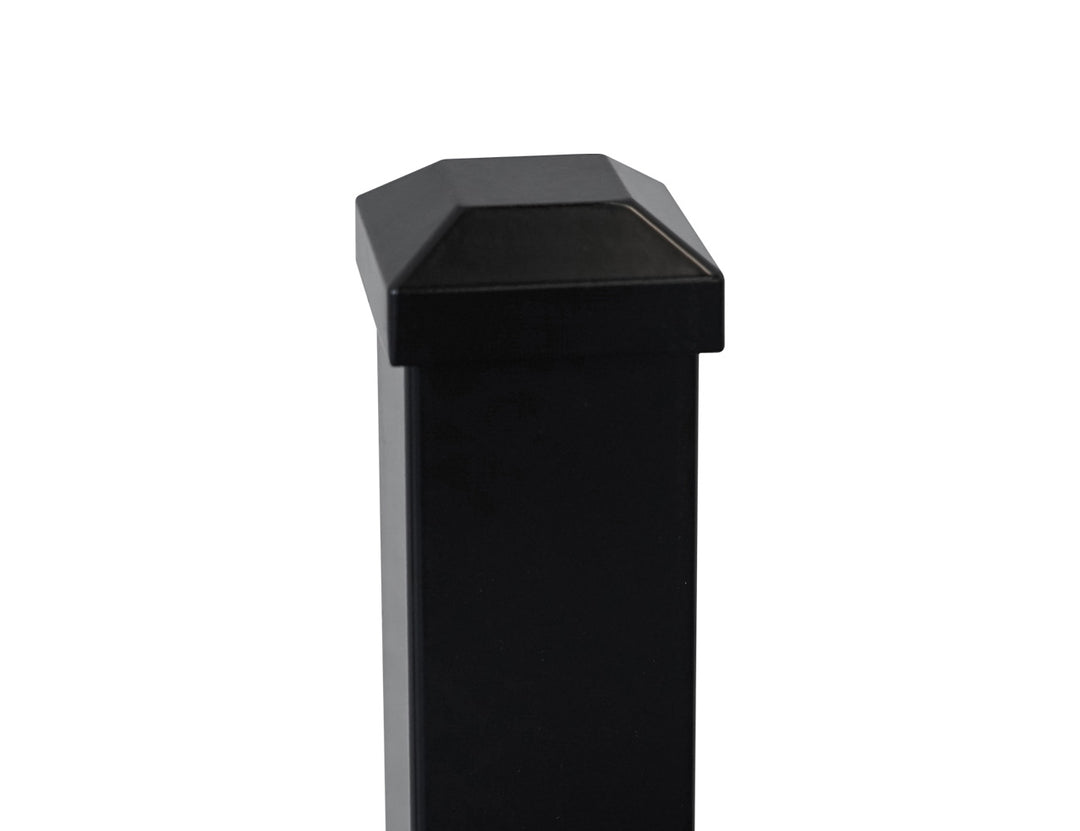 Aluminium Blade Fence Post, Size: 1.9m, Colour: Black