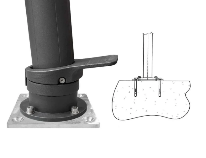 Square In-Ground Mount Kit for  Umbrellas