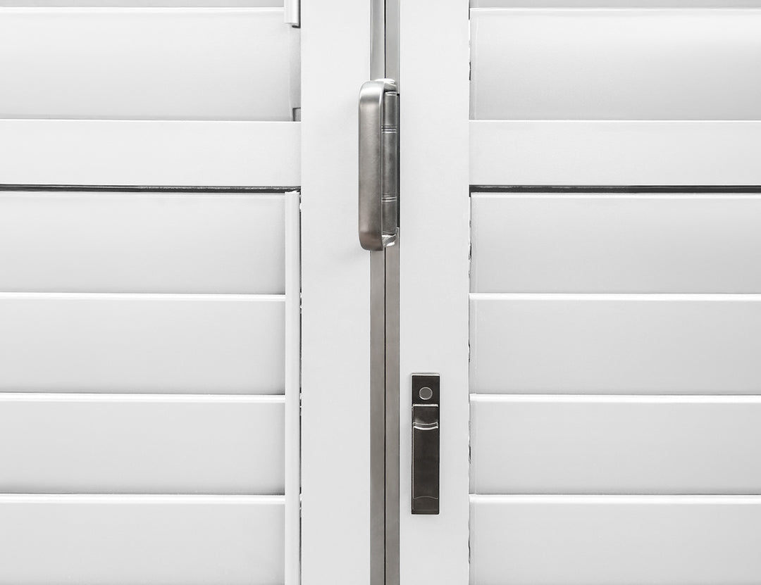 Caribbean Freestanding Pergola Bifold Shutter Wall, Size: 2.5m, Colour: White