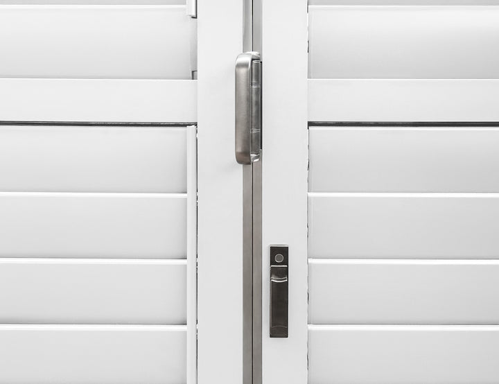 Caribbean Freestanding Pergola Bifold Shutter Wall, Size: 2.5m, Colour: White