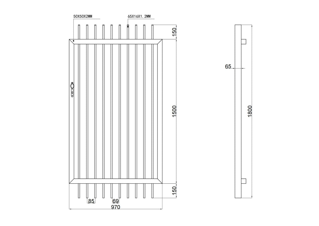 Aluminium Blade Gate