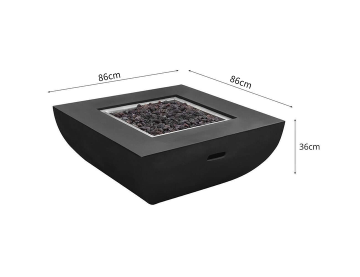 Rangitoto Outdoor Gas Fire Pit, Size: PropaneLP,