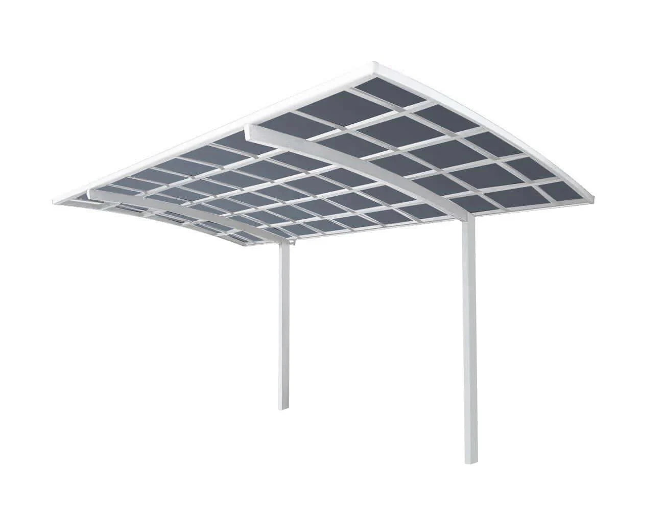 Cantilever Patio Cover 550x 280 x 316cm, Frame Colour: White