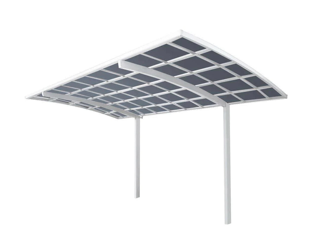 Cantilever Patio Cover 550x 280 x 316cm, Frame Colour: White