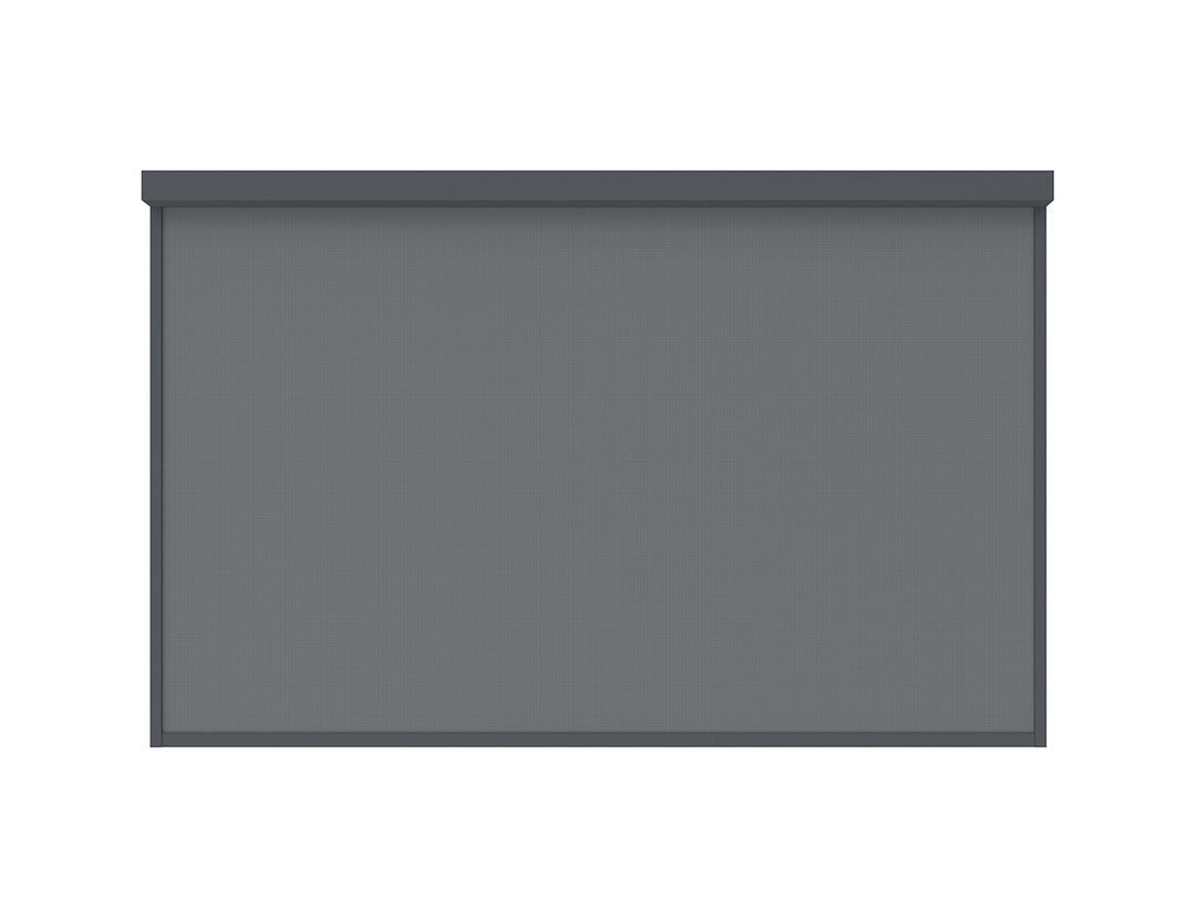 Tasman Wall Mounted Pergola Retractable Shade Manual Blind, Size: 3.7m, Colour: Charcoal