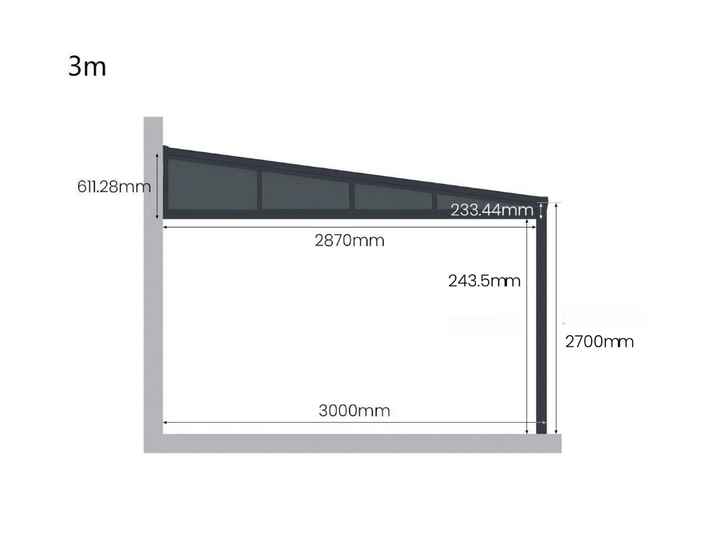 Coastal Patio Cover Quarter Window