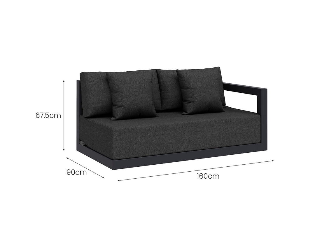 Ibis 2.0 Outdoor Corner Sofa Set - 4pcs, ,