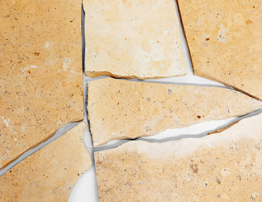 Honeycrete-Limestone Crazy Paving