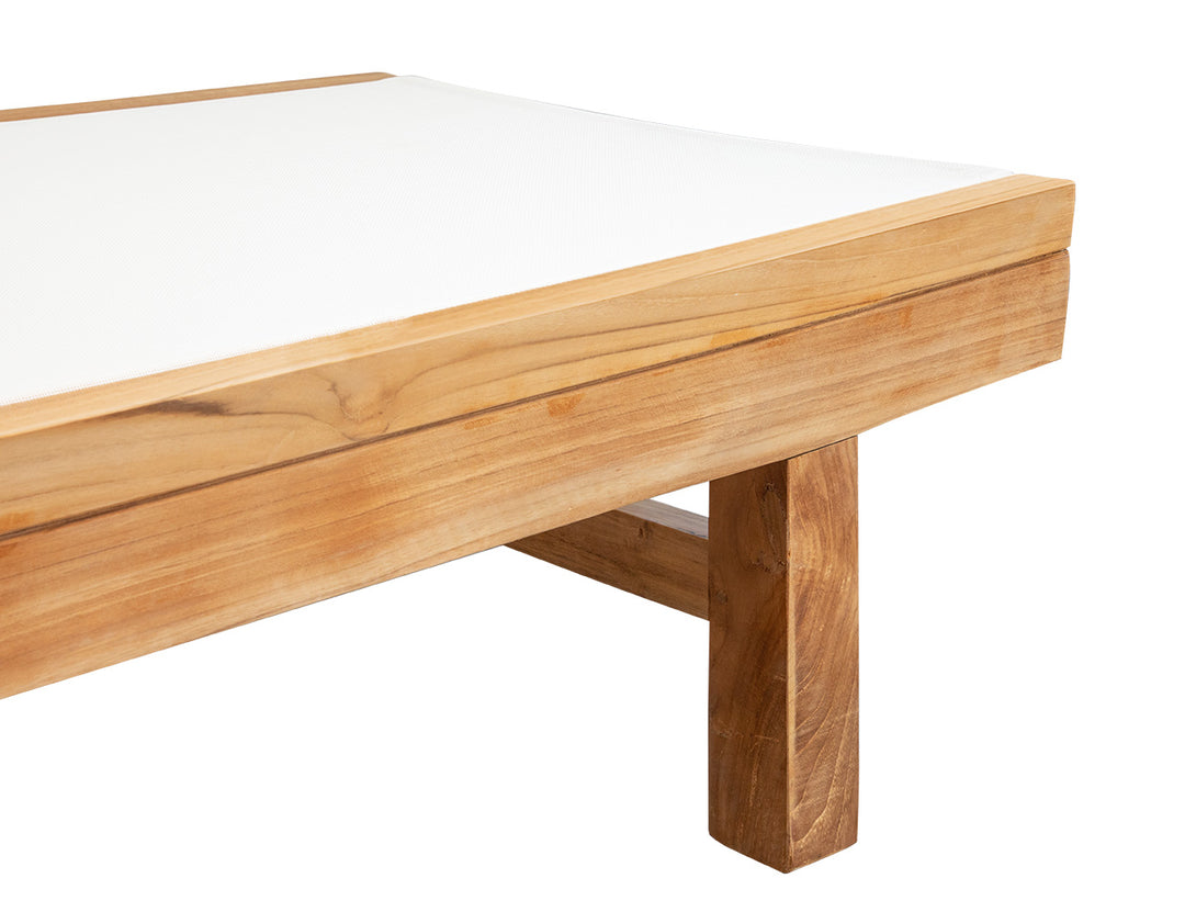 Minnie Sun Lounger colour:White