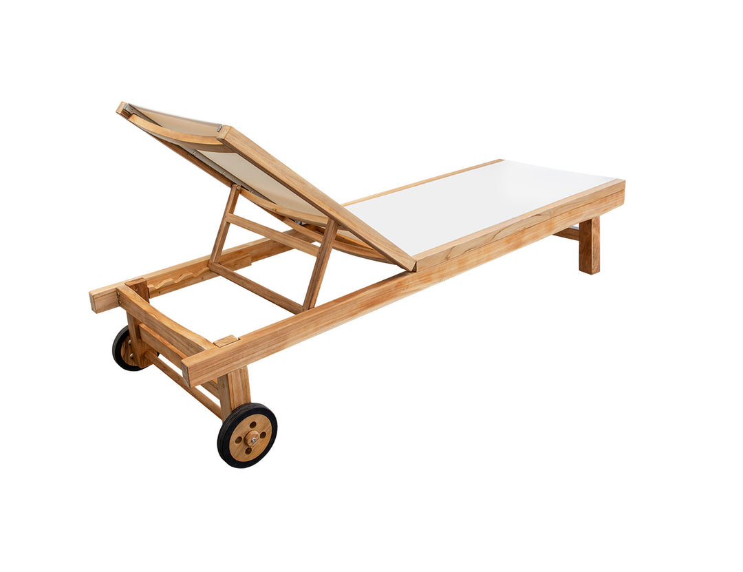 Minnie Sun Lounger colour:White