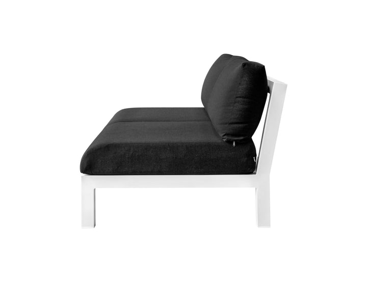 Newport Aluminium Outdoor Loveseat, Colour: Grey