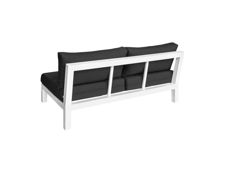 Newport Aluminium Outdoor Loveseat, Colour: Grey