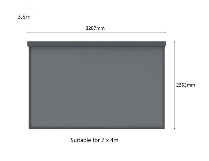 Caribbean Freestanding Pergola Motorised Blind Color: Black