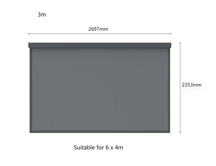 Caribbean Freestanding Pergola Motorised Blind Color: Black