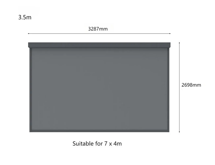 Caribbean Wall Mounted Pergola Motorised Blind Color: Black