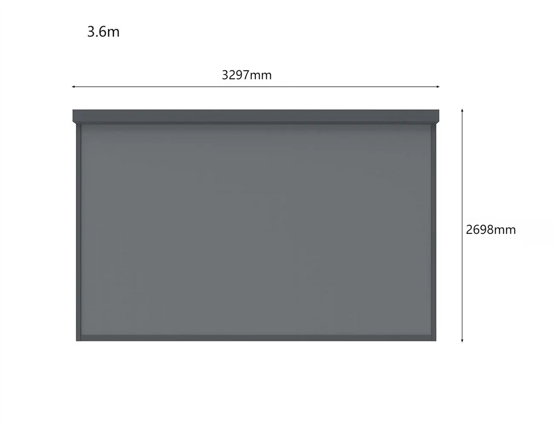 Caribbean Wall Mounted Pergola Motorised Blind Color: Black