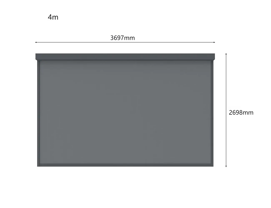 Caribbean Wall Mounted Pergola Motorised Blind Color: Black