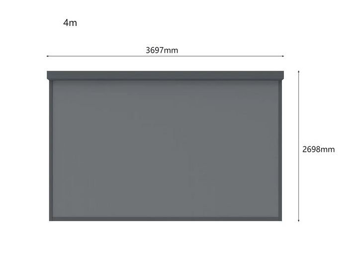 Caribbean Wall Mounted Pergola Motorised Blind Color: Black