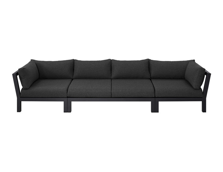 Newport Aluminium Outdoor Loveseat Sofa Set - 4 Seat