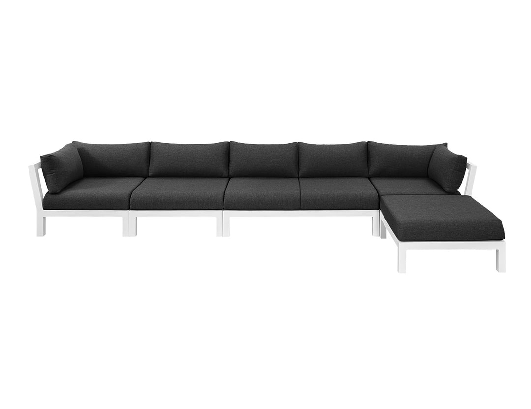 Newport Aluminium Outdoor Sofa Set - 6 Seat