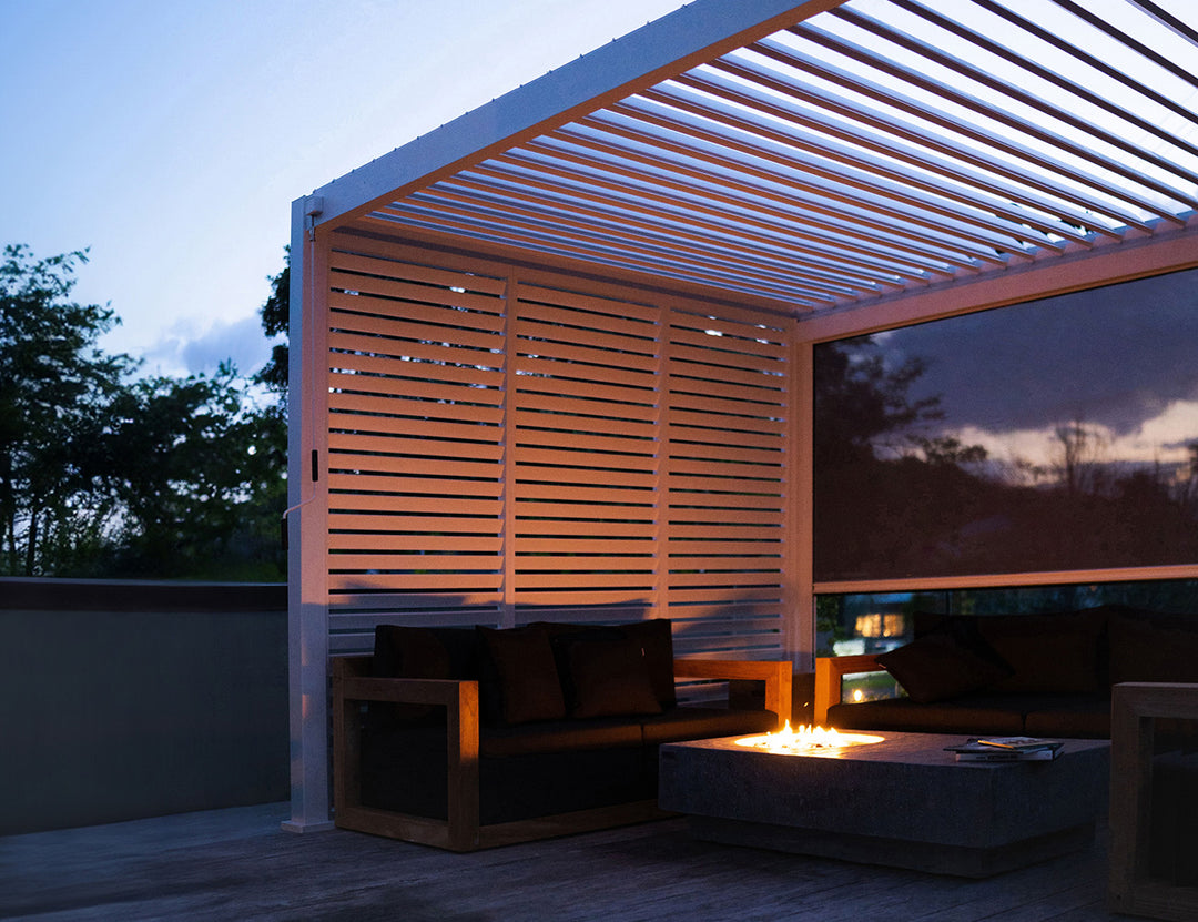 Baltic Manual Freestanding Louvre Roof Aluminium Pergola, Size: 2 x 2m, Colour: Charcoal
