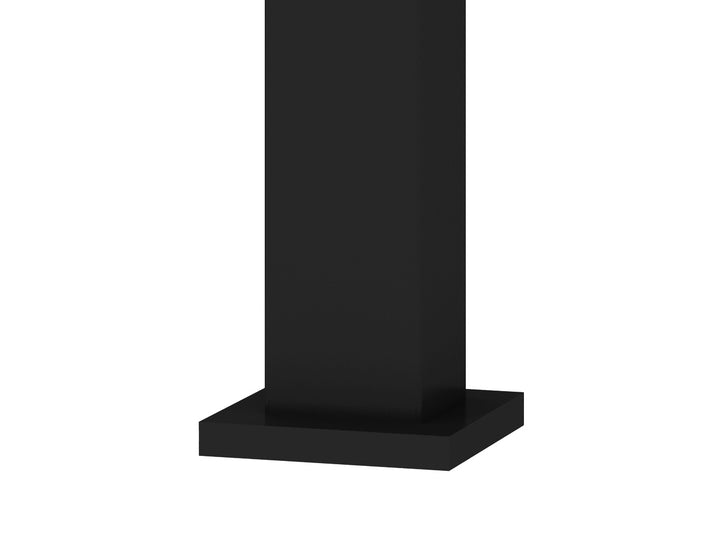 Baltic Motorised Wall Mounted Louvre Roof Aluminium Pergola, Size: 2 x 2m, Colour: Black