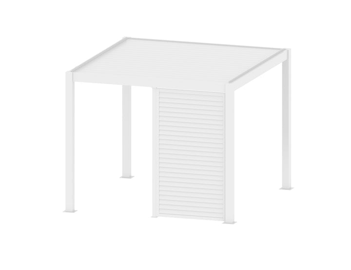 Waihi&Hahei Pergola Shutter Wall, Size: 0.894m, Colour: White