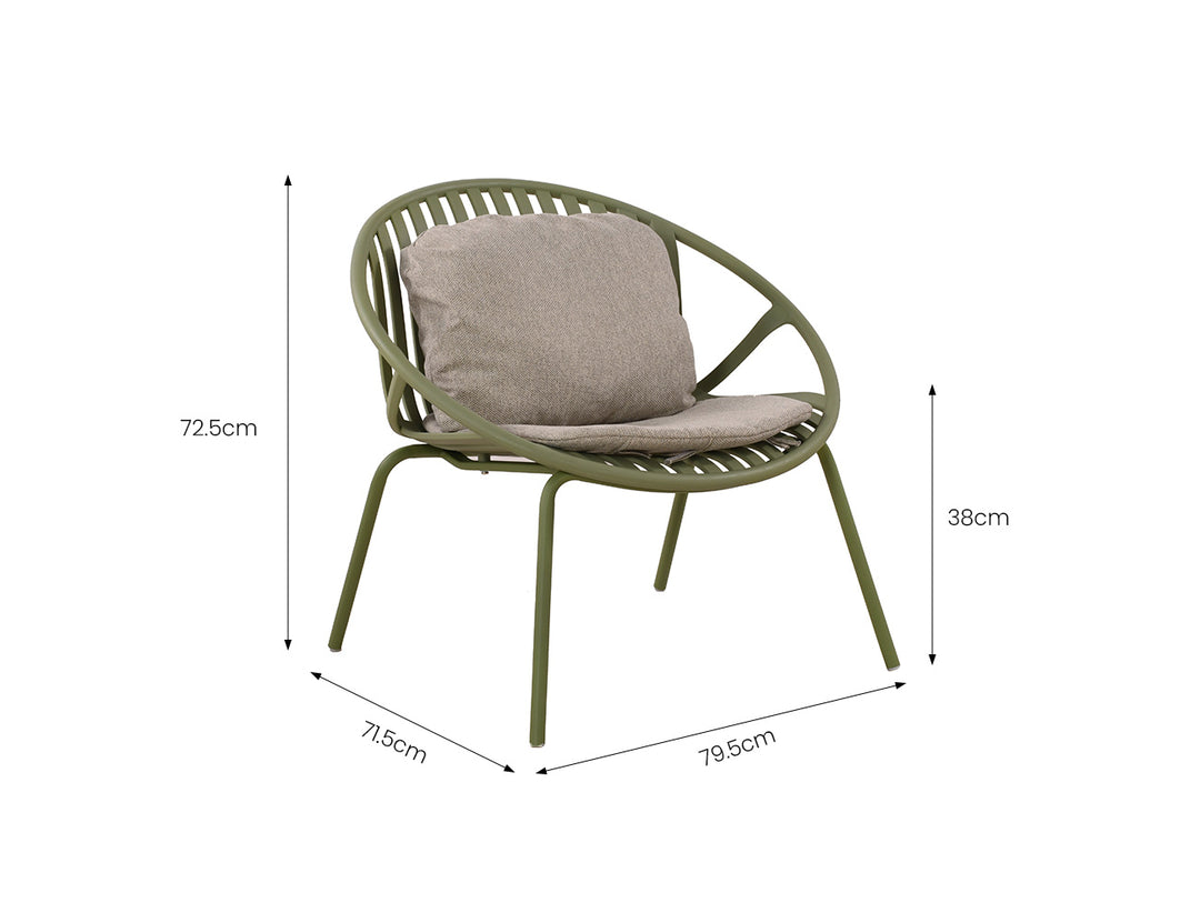 Ample Outdoor Plastic Relaxing Chair With Foot Rest