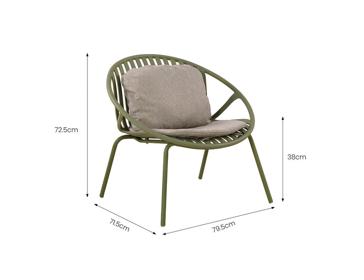 Ample Outdoor Plastic Relaxing Chair With Foot Rest