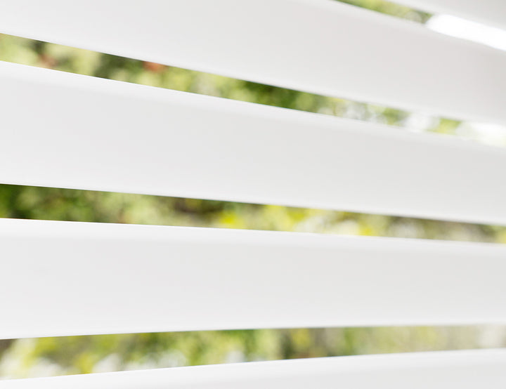 Waihi&Hahei Aluminium Pergola Shutter Wall - 0.93m, Colour: White