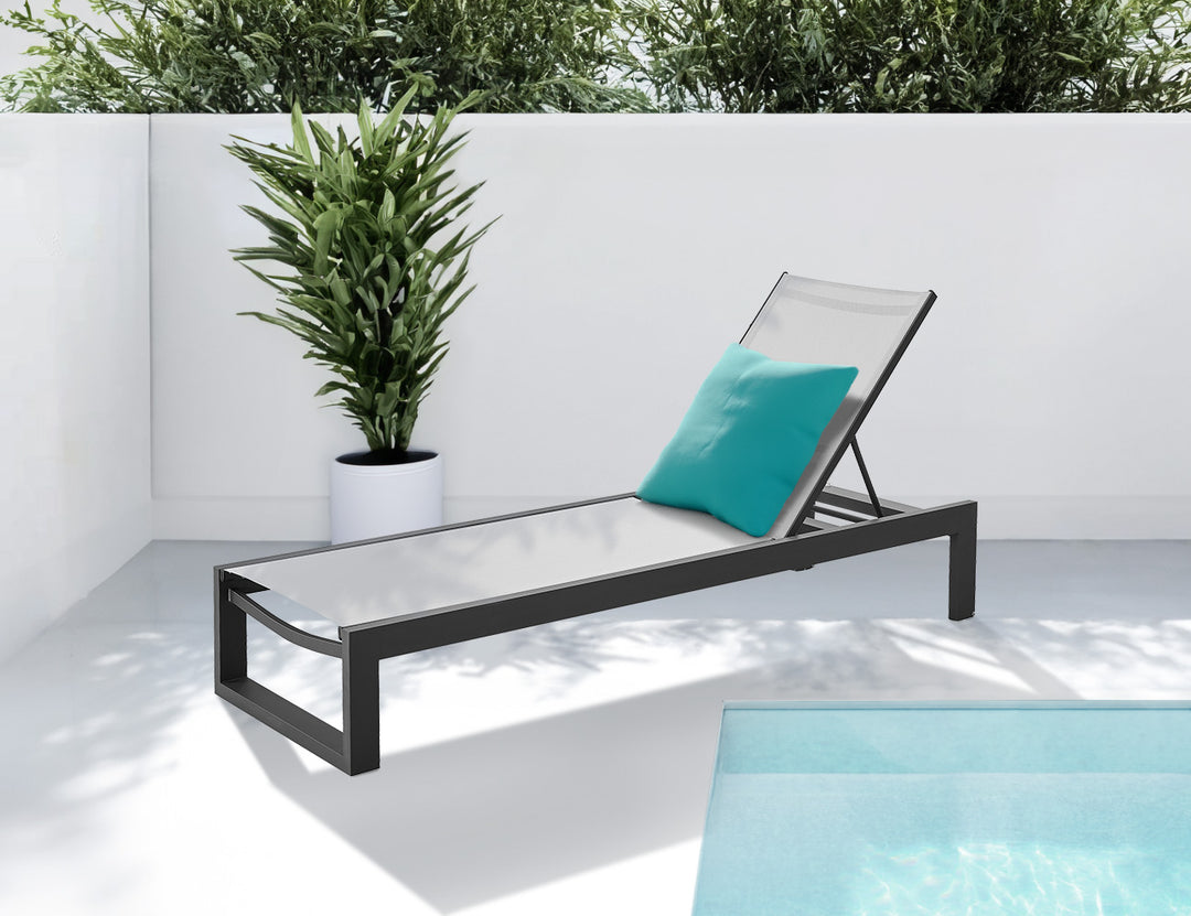 Skylark Batyline Sun Lounger, Colour: Grey,