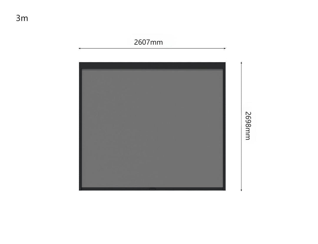 Tasman Wall Mounted Pergola Motorised Blind Color: Black