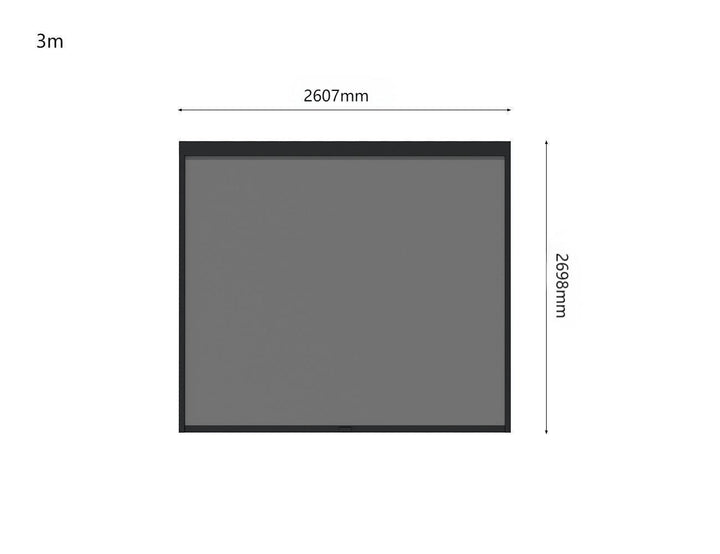 Tasman Wall Mounted Pergola Motorised Blind Color: Black