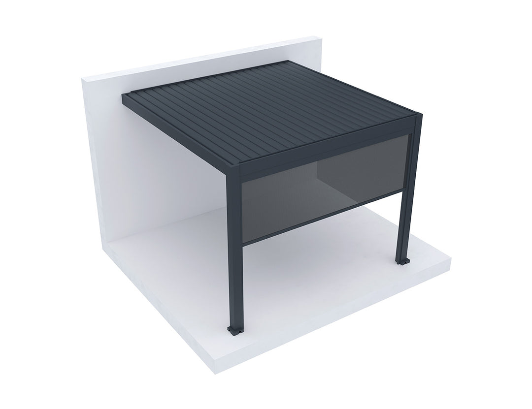 Retractable Shade Manual Blind For Tasman Wall Mounted Pergola
