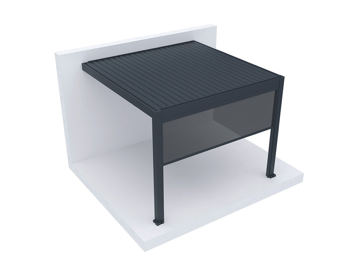 Retractable Shade Manual Blind For Tasman Wall Mounted Pergola