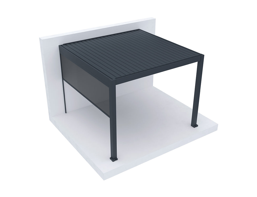 Retractable Shade Manual Blind For Tasman Wall Mounted Pergola