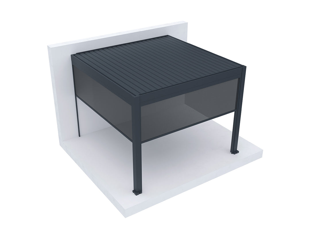 Retractable Shade Manual Blind For Tasman Wall Mounted Pergola