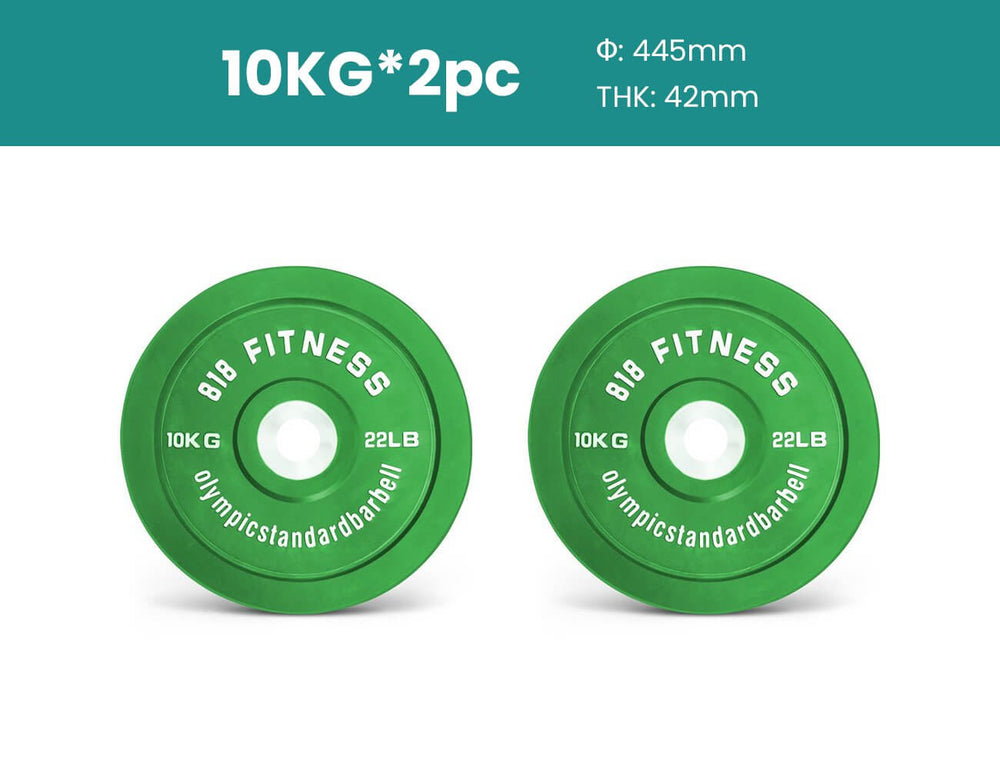 10kg Olympic Bumper Weight Plates X 2 Pieces, ,