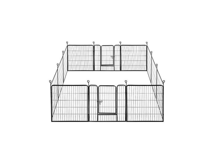 Dog Playpen 12 Panels - 80x80cm, ,