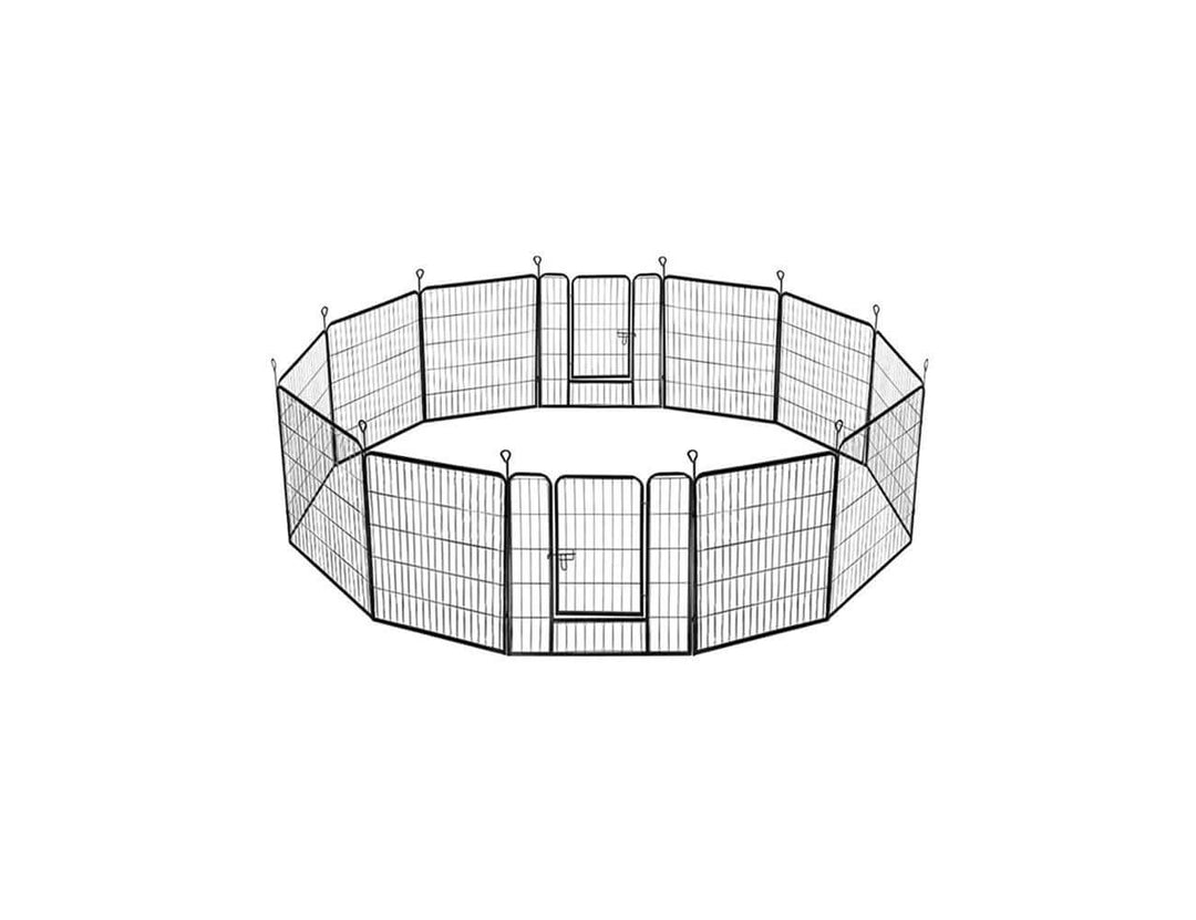 Dog Playpen 12 Panels - 80x80cm, ,