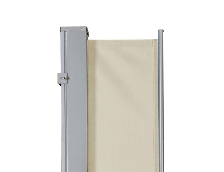 Patio Screen Retractable Side Awning 1.6m X 3 M, Colour: Beige,