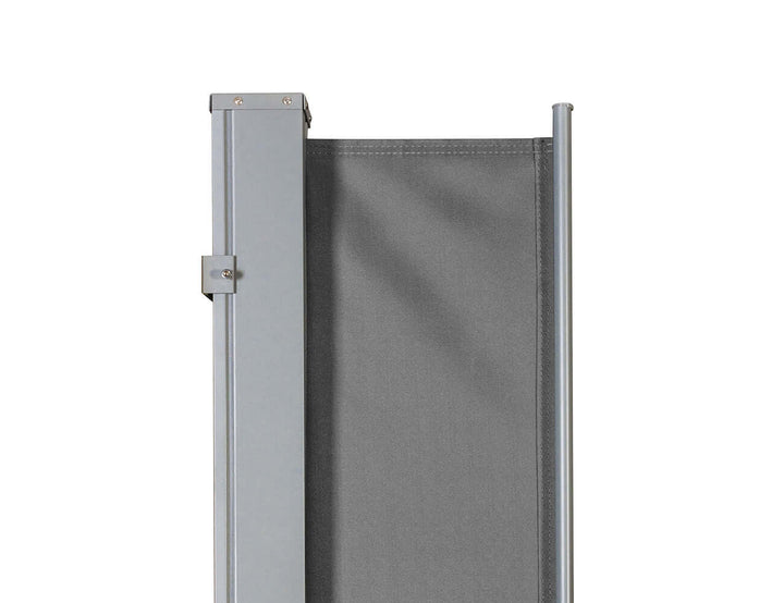 Patio Screen Retractable Side Awning - 1.8m X 3m, Colour: Black,