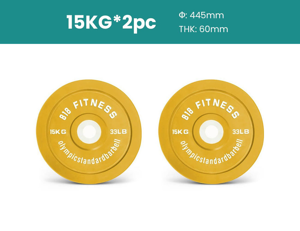 15kg Olympic Bumper Weight Plates X 2 Pieces, ,