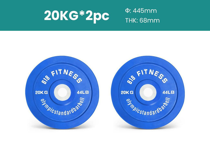 20kg Olympic Bumper Weight Plates X 2 Pieces, ,