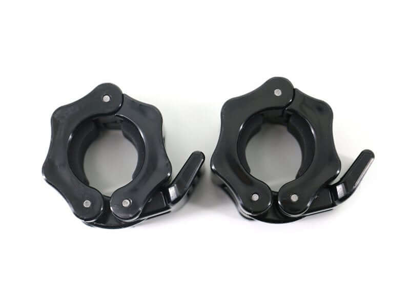 2pcs Barbell Collar Clips Dumbbell Clamps - Black, ,