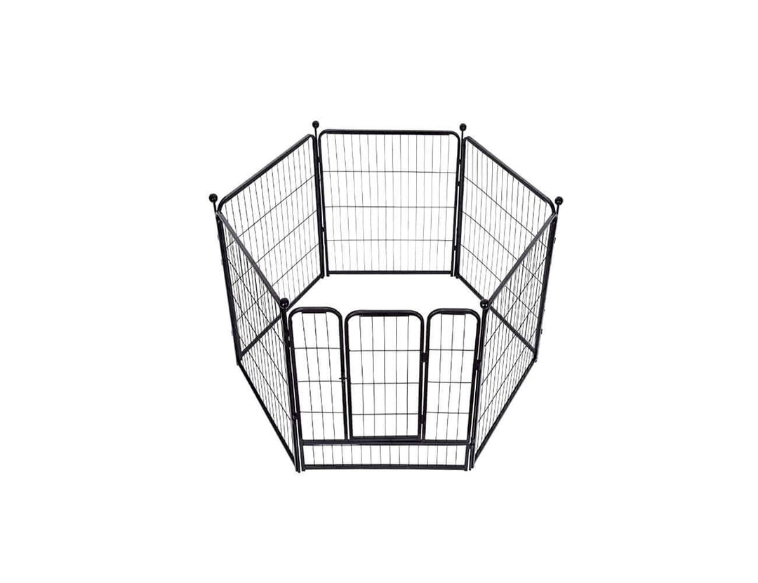 6 Panels Dog Pet Playpen - 80x80cm, ,