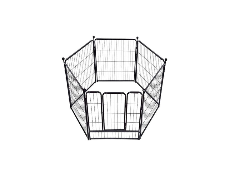 6 Panels Dog Pet Playpen - 80x80cm, ,