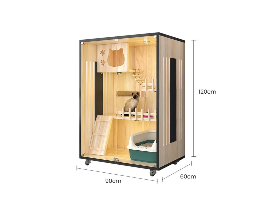 Luxury Cat Villa-90*60*120, ,